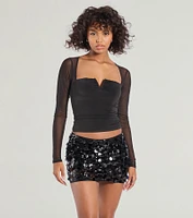 Dance The Night Away Sequin Mini Skirt