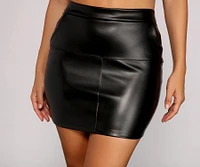 Don't Faux With Me Mini Skirt