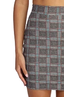 Chic Plaid Mini Skirt