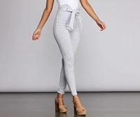 Summer Stripes Paperbag Pants