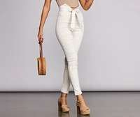 Summer Stripes Paperbag Pants