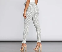 Summer Stripes Paperbag Pants