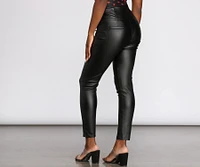 Sleek Chic Faux Leather Pants