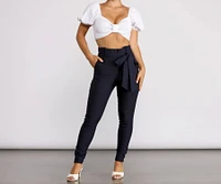 Effortless Style Tie Waist Pants