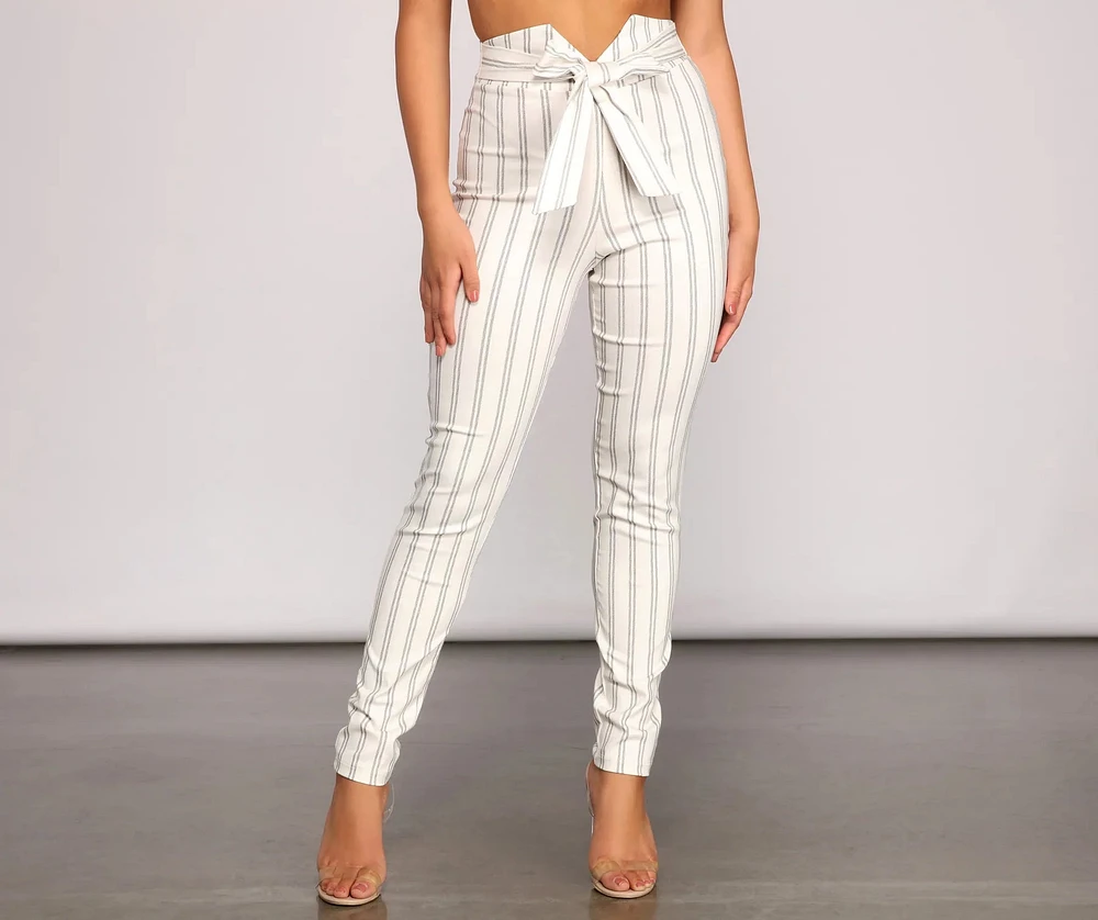 Nautical Vibes Tie-Waist Pants