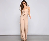 Glam It Up Tie Front Jumpsuit