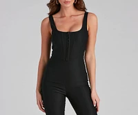 Fierce Vibes Corset Catsuit