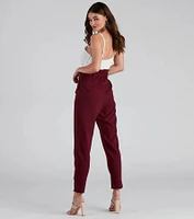 Effortlessly Stylish Tie-Waist Jumpsuit