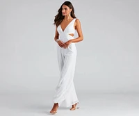 Grand Allure Sequin Cutout Jumpsuit
