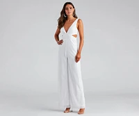 Grand Allure Sequin Cutout Jumpsuit