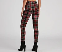 Perfect Plaid High-Rise Pants