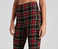 Perfect Plaid High-Rise Pants