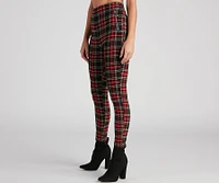 Perfect Plaid High-Rise Pants