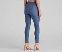 Classic And Chic Tie-Waist Skinny Pants