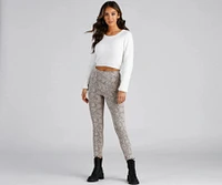 Major Sass Snake Print Skinny Pants