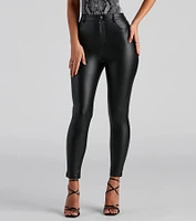 What's The Skinny Faux Leather Pants