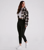Perfectly Pleated Cuffed Trouser Pants