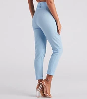 Perfectly Pleated Cuffed Trouser Pants
