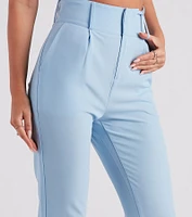 Perfectly Pleated Cuffed Trouser Pants
