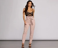Essential Tapered Paper Bag Pants