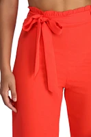 Stylishly Sealed Paper Bag Pants