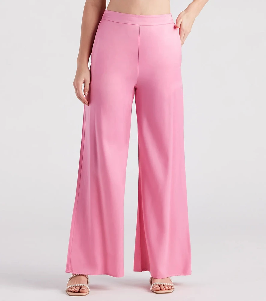 Seriously Stylish Satin Trouser Pants