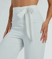 Sittin Pretty Tie Waist Wide-Leg Palazzo Pants