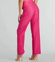 Sophisticated Moment Straight Leg Trouser Pants