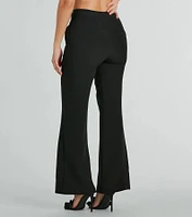 Perfectly Chic High Waist Straight-Leg Trouser Pants