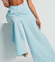 Endless Vacay High Rise Wide-Leg Trouser Pants