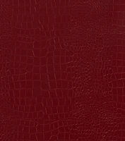 Chic Babe Faux Leather Croc-Embossed Wide-Leg Pants
