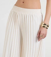 Pretty Pleats High-Rise Chiffon Palazzo Pants