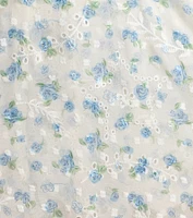 Sunny Muse Floral Eyelet Chiffon Romper