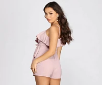 Ready To Ruffle Wrap Romper