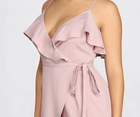 Ready To Ruffle Wrap Romper