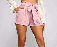 Sweet And Stylish Paper Bag Shorts