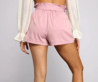 Sweet And Stylish Paper Bag Shorts