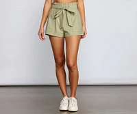 Sweet And Stylish Paper Bag Shorts