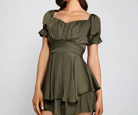 Flirty Flair Skater Romper