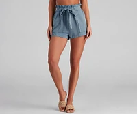 Sweet And Chic Paper Bag Shorts