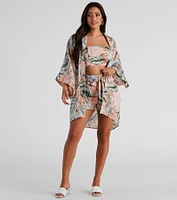 Dreamy Island Vibes Tie-Waist Shorts