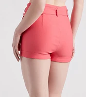 Chic And Polished Paperbag Shorts