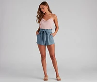 Sweet And Chic Paperbag Shorts