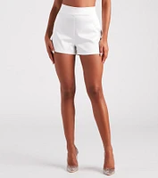 Sleek Sophistication Satin Trouser Shorts