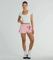 Days For Play High-Rise Ruffle Mini Skort