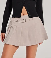 It-Girl Attitude Drop Waist Pleated Skort