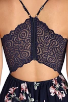 Peek-A-Boo Floral Romper