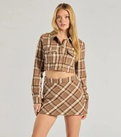 Plaid Appeal A-Line Skort
