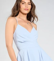 Flirty Lace Back Skater Romper