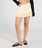 Trendy Cutie Pleated A-Line Mini Skort